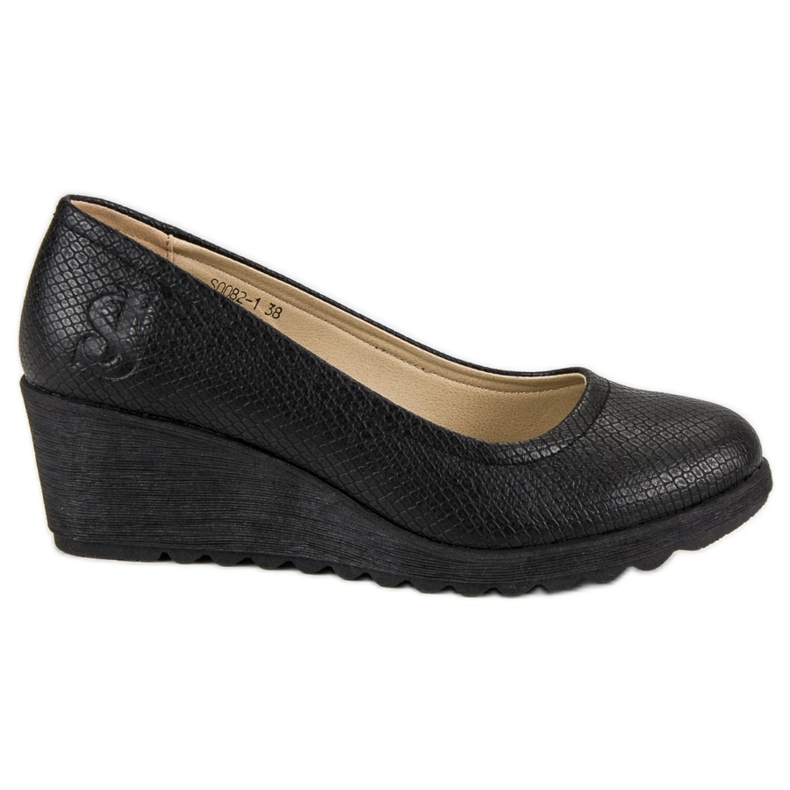 J. Star Keilpumpen schwarz