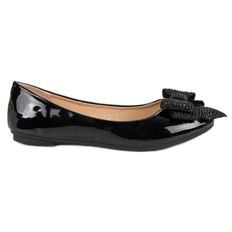 Comer Ballerina mit Schleife schwarz