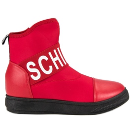 Bestelle Modische hohe Sneakers weiß rot