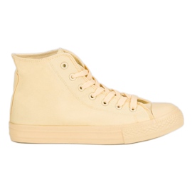 Hohe Turnschuhe gelb