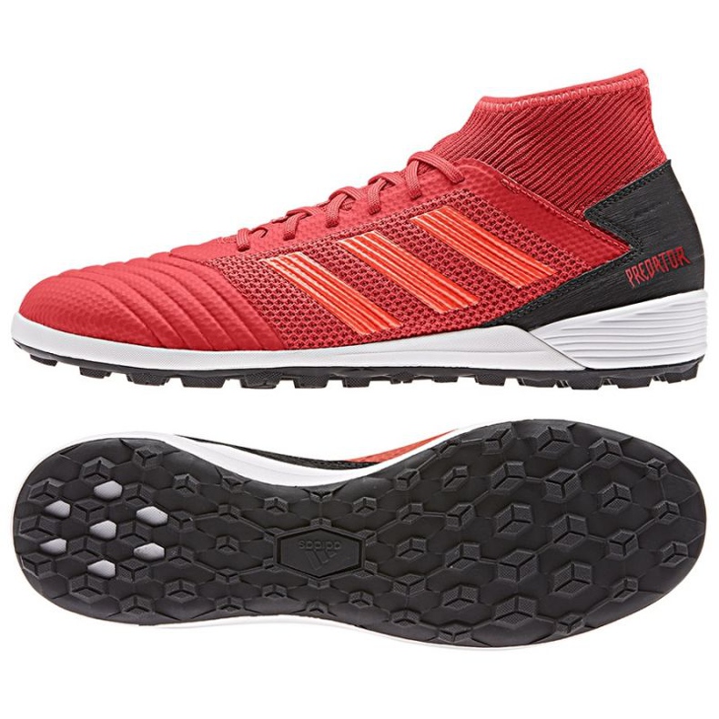 Adidas Predator 19.3 Tf M D97962 Fußballschuhe rot orangen und rottöne