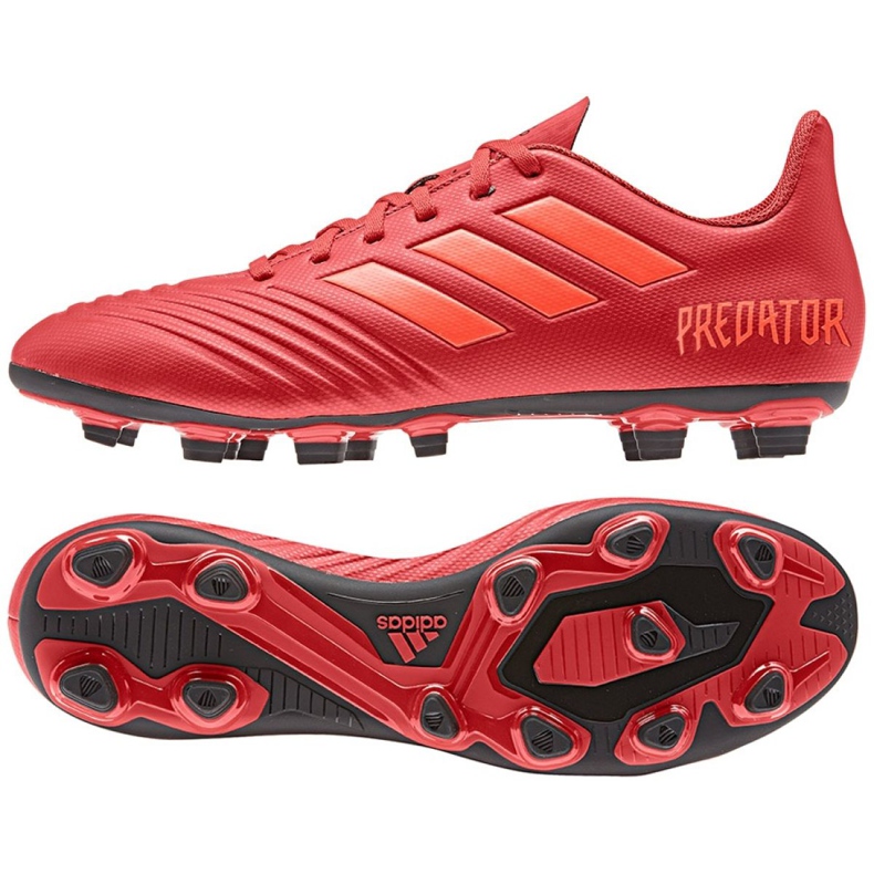 Adidas Predator 19.4 FxG M D97970 Fußballschuhe mehrfarbig rot