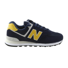 New Balance ML574SMB PIGMENT MIT MESSING gelb marineblau