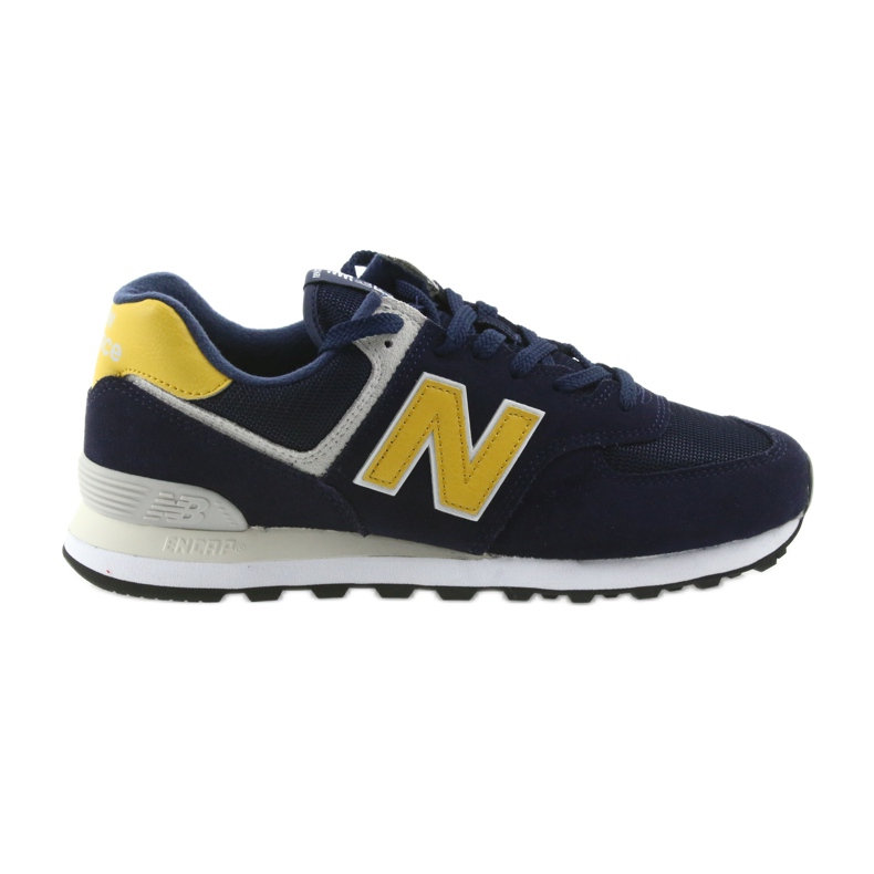 New Balance ML574SMB PIGMENT MIT MESSING gelb navy blau