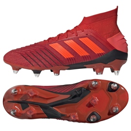 Adidas Predator 19.1 Sg M D98054 Fußballschuhe rot rot