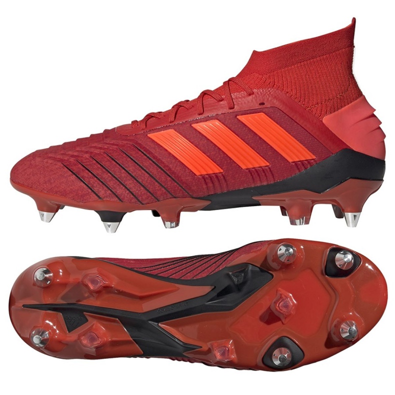 Adidas Predator 19.1 Sg M D98054 Fußballschuhe rot rot