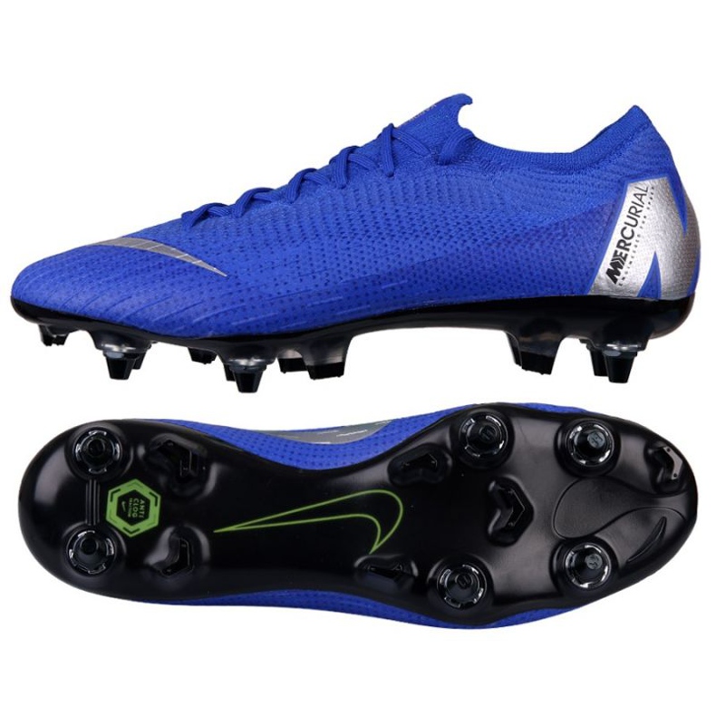 Nike Mercurial Vapor 12 Elite SG Pro AC M AH7381-400 Fußballschuhe blau