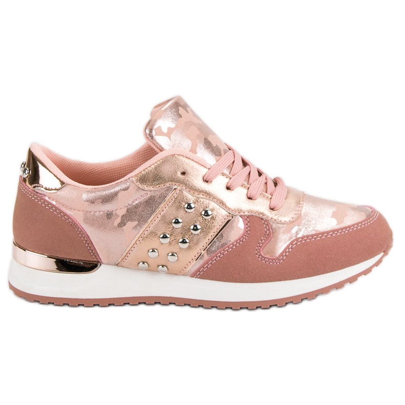 Modische Sportschuhe gelb rosa