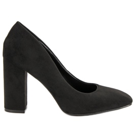 Seastar Wildleder-Pumps auf einer Säule schwarz