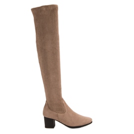 Beige VINCEZA Stiefel