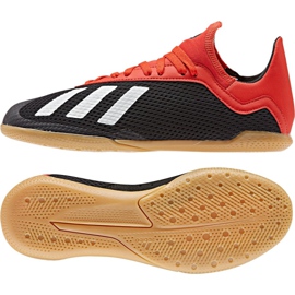 Hallenschuhe adidas X 18.3 Fg Jr BB9395 schwarz mehrfarbig
