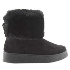 LV58 Schwarze schwarze Damen-Schneestiefel