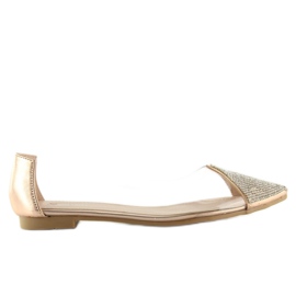Rosa transparente Ballerinas LT111P Champagner