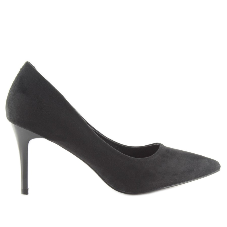 Bequeme Pumps auf einem schwarzen LE012P Black Pin