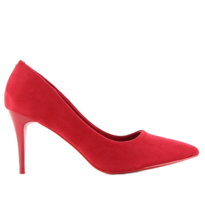 Stilettos auf einem bequemen roten Absatz LL-88p Red