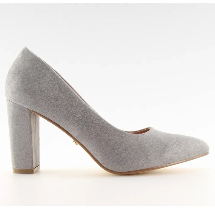 Graue High-Heel-Pumps NF-27 Grey II-GAT