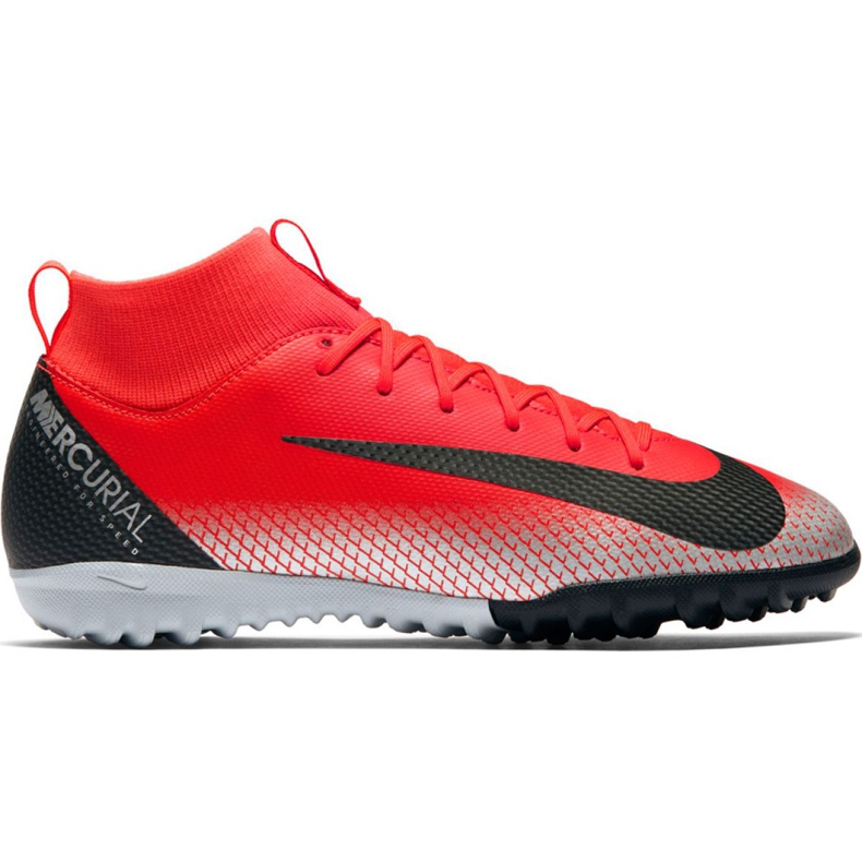 Nike Mercurial Superfly X 6 Academy Gs CR7 Tf Jr AJ3112-600 Fußballschuh rot rot