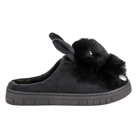 Warme Hausschuhe schwarz