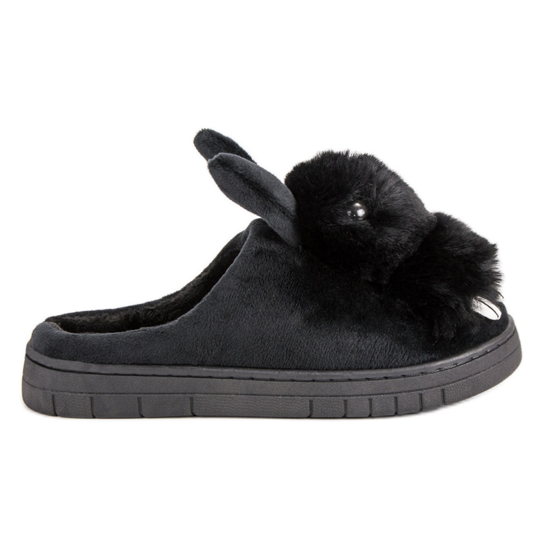 Warme Hausschuhe schwarz