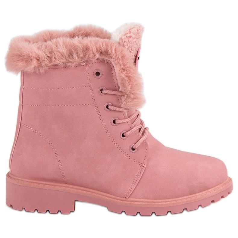 Rosa Trapper mit Fell