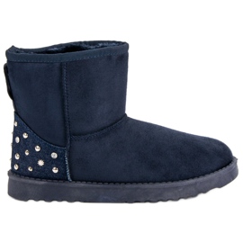 Marineblaues Mukluki mit Jets