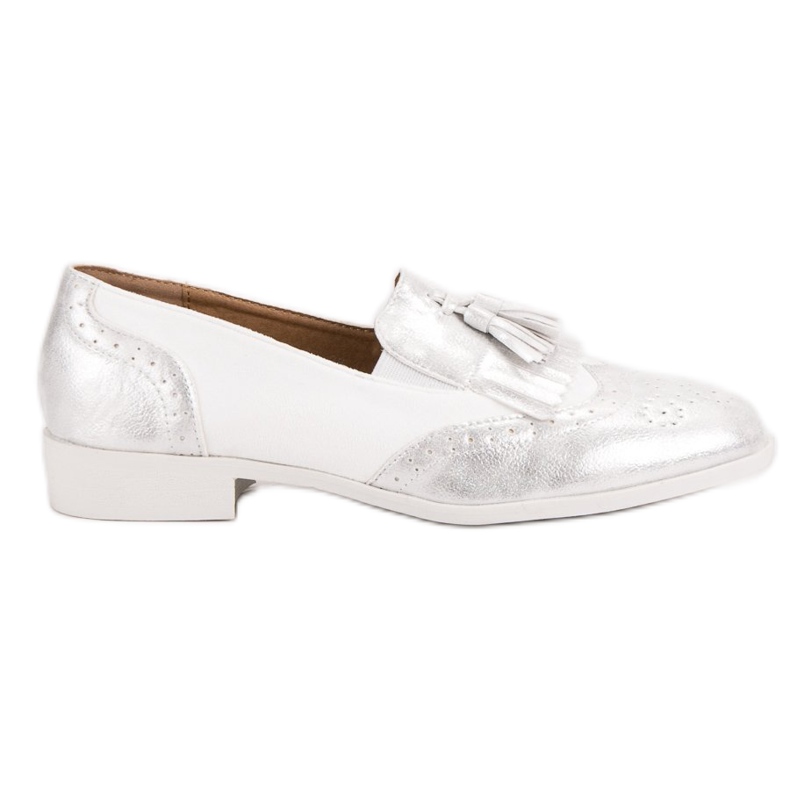 Tina&Co Loafer mit Fransen grau