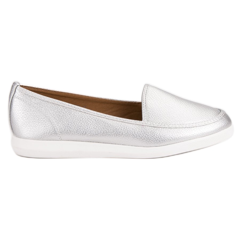 Silberne Loafer grau