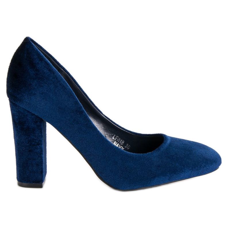 Seastar Marineblaue Velours-Pumps