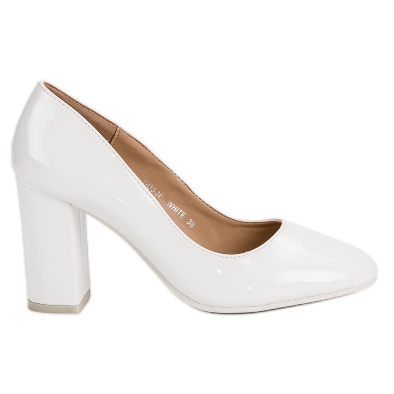 Seastar Weiß lackierte Pumps