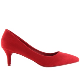 Pumps mit niedrigem Absatz Rot 66-69 Rot