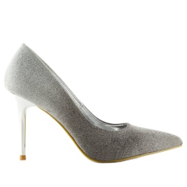 Heels schillernd grau ombre LE053P Grau