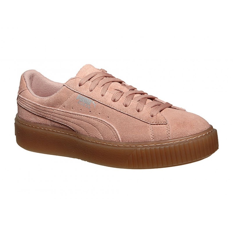 Puma Wildleder Plateau Jewel Jr 365131 01 beige rosa