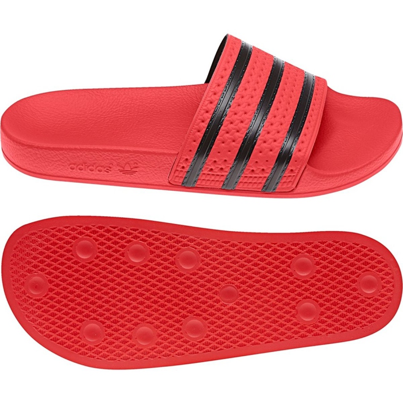 Adidas Originals Adilette Slides U CQ3098 schwarz rot