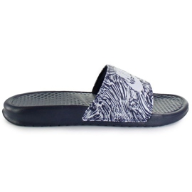 Nike Benassi Just Do It Print 631261-403 Slide schwarz