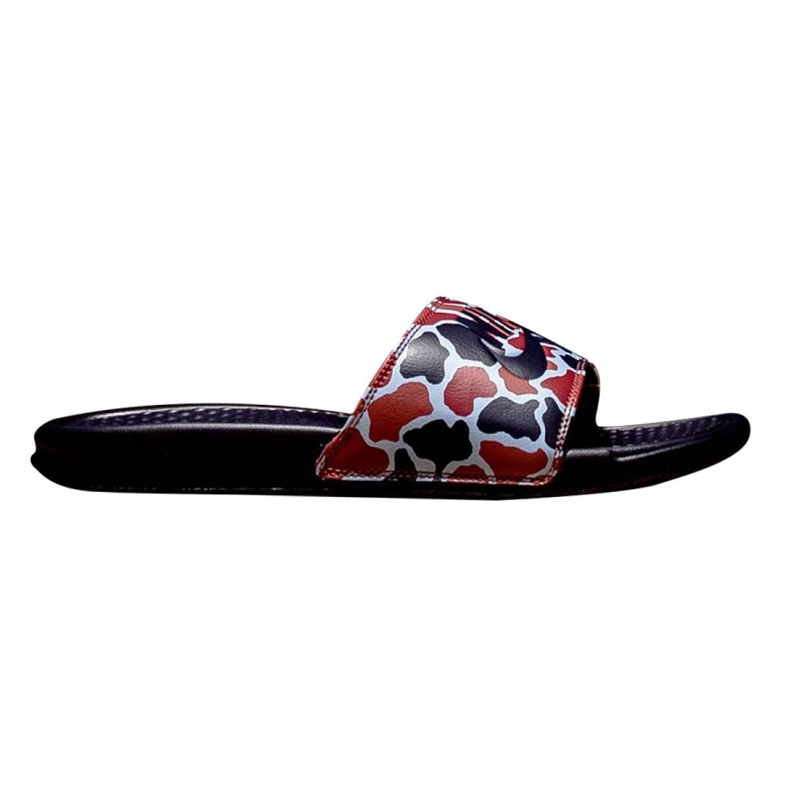 Nike Benassi Just Do It Print 631261-405 Slide schwarz mehrfarbig