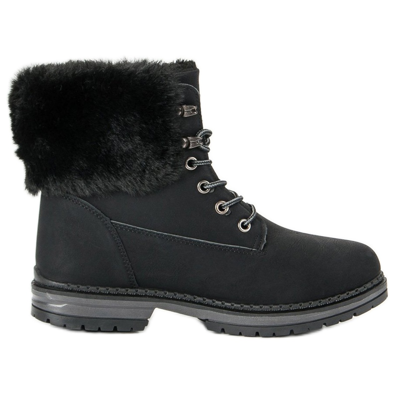 SDS Schwarze Trapper mit Fell