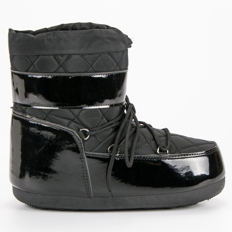 Modische Schneestiefel schwarz