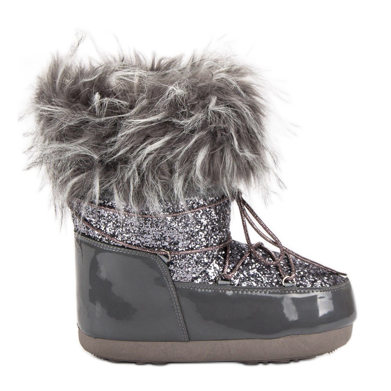 Modische Schneestiefel grau