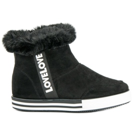 Ideal Shoes Isolierte hohe Sneaker schwarz