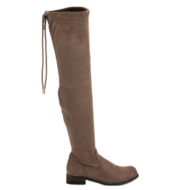 Super Me Modische Overknee-Stiefel braun