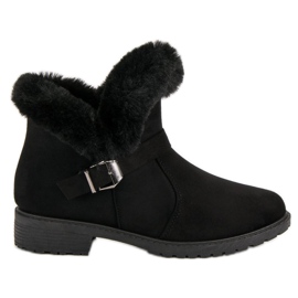 Niedrige Wildlederstiefel schwarz