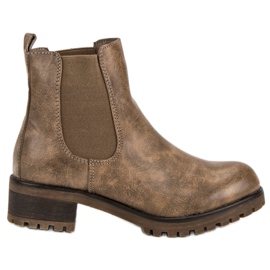 SDS Lässige Chelsea-Boots braun
