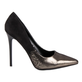 Small Swan Sexy High Heels schwarz gelb