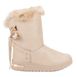 Super Me Modische Schneestiefel Mode braun