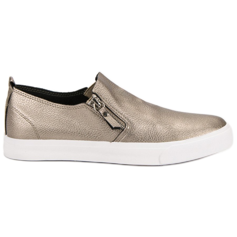 Turnschuhe mit Reißverschluss gelb