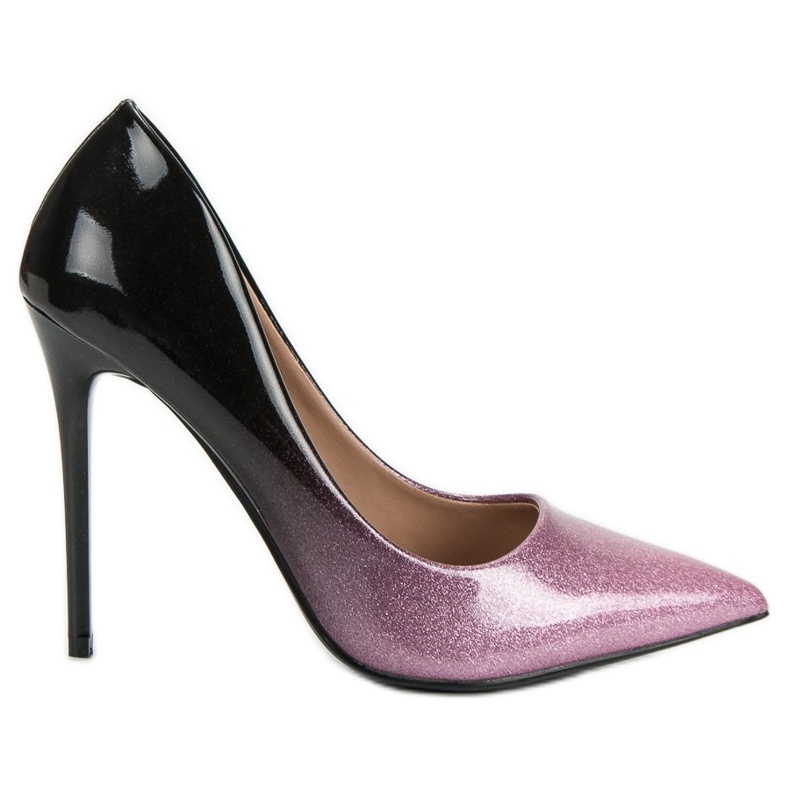 Ombre-Pins schwarz rosa