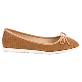 Small Swan Kamel Ballerinas braun