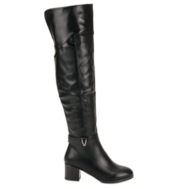 Groto Gogo Overknee-Stiefel schwarz