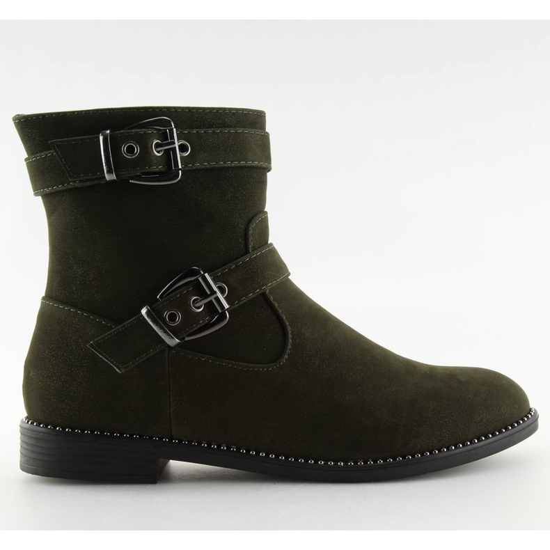 Flache grüne Schuhe MB188-266 Grün