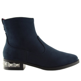 Marineblaue Stiefel für Damen 168-176 Blau